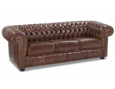 Sofá Chesterfield II Couro Natural - Consultar Valor